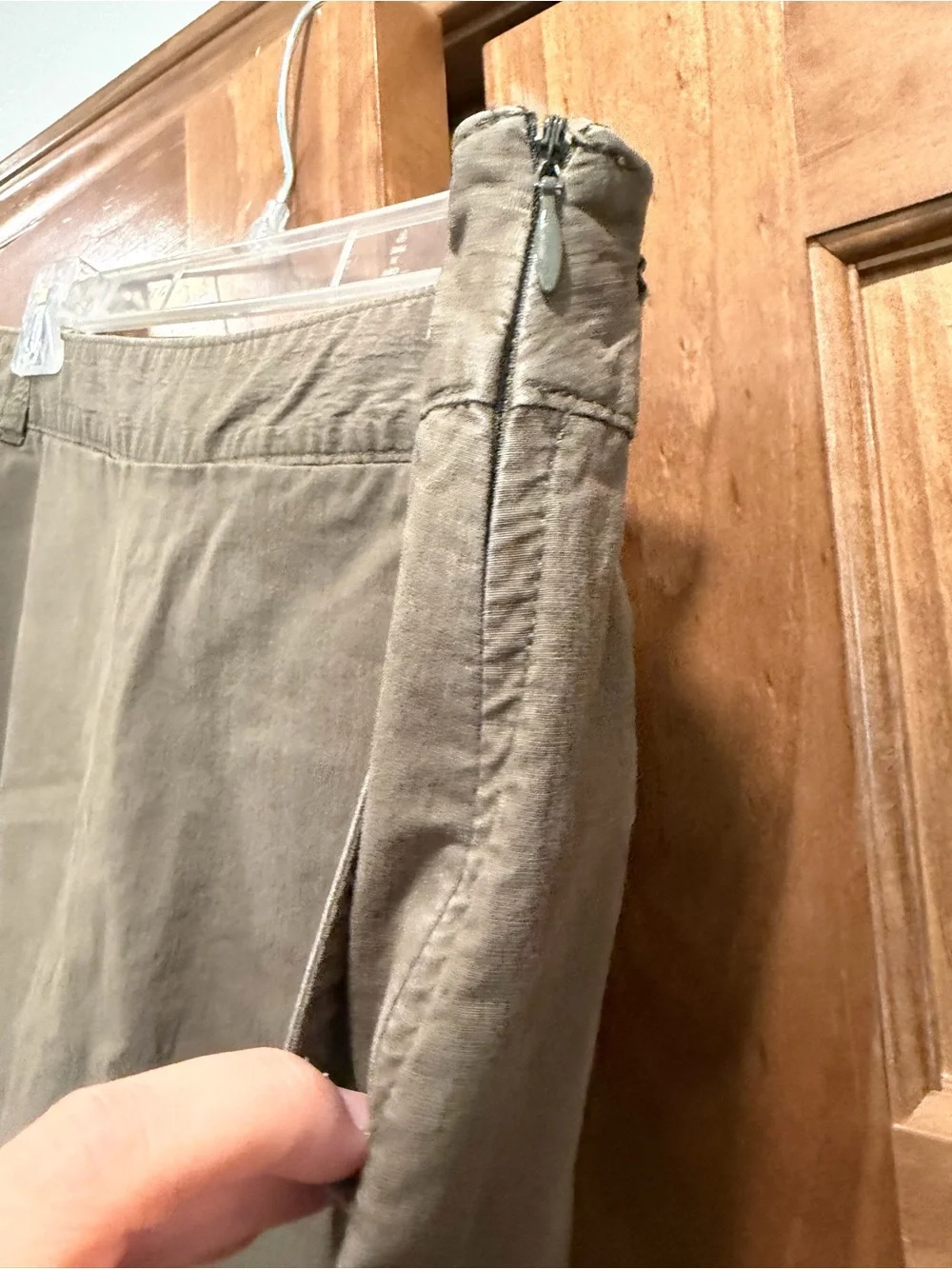 Docker’s Women’s Olive Casual Cargo Skort, Classic Utility Style, Size 10
